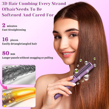 Meneflix Portable Mini Hair Straightener - Cordless, Rechargeable & Adjustable